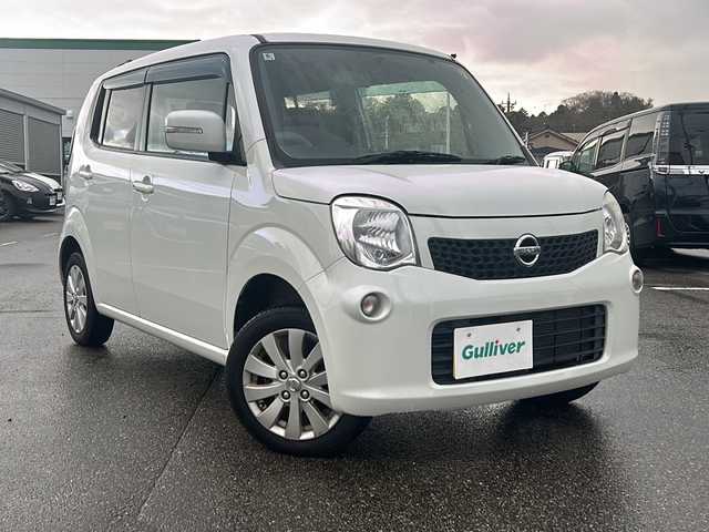 日産 モコ X 石川県 2012(平24)年 4万km スノーパールホワイト 社外メモリーナビゲーション/【FM/AM・CD・ワンセグTV】/・バックカメラ/ETC/前後ドラレコ/プッシュスタート/オートライト/・ハロゲンライト/電格ミラー/・ウィンカーミラー/オートウィンドウ/社外フロアマット