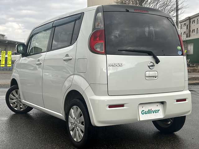 日産 モコ X 石川県 2012(平24)年 4万km スノーパールホワイト 社外メモリーナビゲーション/【FM/AM・CD・ワンセグTV】/・バックカメラ/ETC/前後ドラレコ/プッシュスタート/オートライト/・ハロゲンライト/電格ミラー/・ウィンカーミラー/オートウィンドウ/社外フロアマット