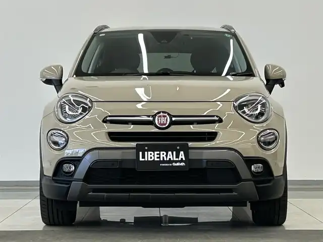 フィアット ５００Ｘ クロス 岡山県 2020(令2)年 2.1万km ベージュ FIAT純正ディスプレイオーディオ/アップルカープレイ/Bluetooth/USB/前面衝突警報/車線逸脱警報/パーキングセンサー/自動格納サイドミラー/ブラインドスポット警告/アクティブパークビューリアカメラ/雨滴検知ワイパー/自動パーキングブレーキ/ウエルカムライト/アダプティブヘッドライト/ドラレコ（F/R）/オートハイビーム