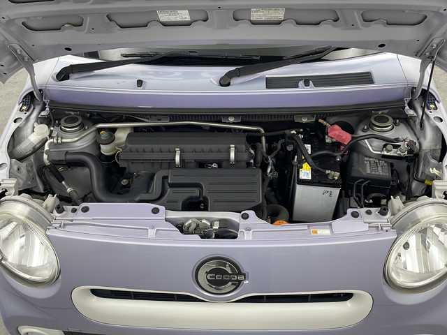 ダイハツ ミラ ココア X 三重県 2016(平28)年 3.7万km シルキーラベンダーMオパール/パールホワイト2トーン 純正ナビ/・AM/FM/CD/DVD/Bluetooth/AUX/USB/SD/iPod/バックカメラ/テレビキャンセラー/電動格納ミラー/フルオートエアコン/パワーウィンドウ/パワーステアリング/純正フロアマット/スペアキー