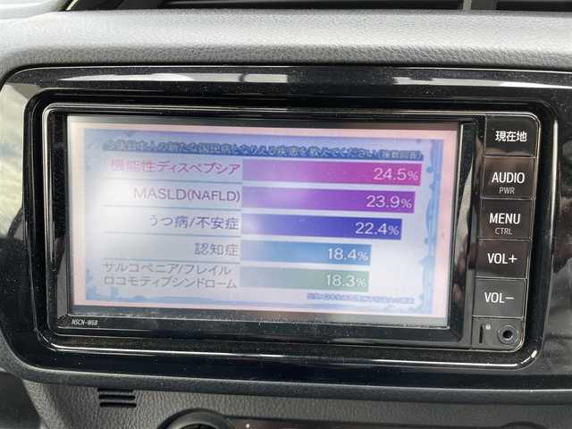 トヨタ ヴィッツ ハイブリッド F 長野県 2019(令1)年 6.1万km シルバーM ワンオーナー/純正ナビ/・Bluetooth/CD/DVD/TV/純正ETC/ドライブレコーダー/純正フロアマット/社外14インチAW/オートライト/オートマチックハイビーム/ノーマルタイヤ積み込み/ドアバイザー/電格ミラー/取り扱い説明書/保証書