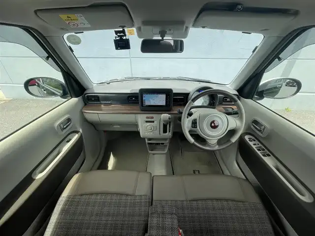 スズキ ラパン ＬＣ X 千葉県 2022(令4)年 2.3万km アーバンブラウンパールメタリック/ソフトベージュ2トーン 社外ナビ　/フルセグＴＶ　/Ｂｌｕｅｔｏｏｔｈ接続あり　/前席シートヒーター　/ＵＳＢ/オートライト　/ＬＥＤヘッドライト　/スマートキー　/プッシュスタート　/衝突被害軽減ブレーキ　/レーンアシスト　/コーナーセンサー