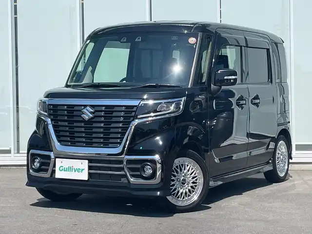 スズキ スペーシア カスタム HYBRID GS 神奈川県 2021(令3)年 4.7万km ブルーイッシュブラックパール3 社外ナビゲーション/Bluetooth/DVD/CD/ワンセグTV/バックカメラ/USB/シートヒーター/片側パワースライドドア/クルーズコントロール/ドライブレコーダー/コーナーセンサー/ウィンカーミラー/保証書/取扱説明書/スペアキー