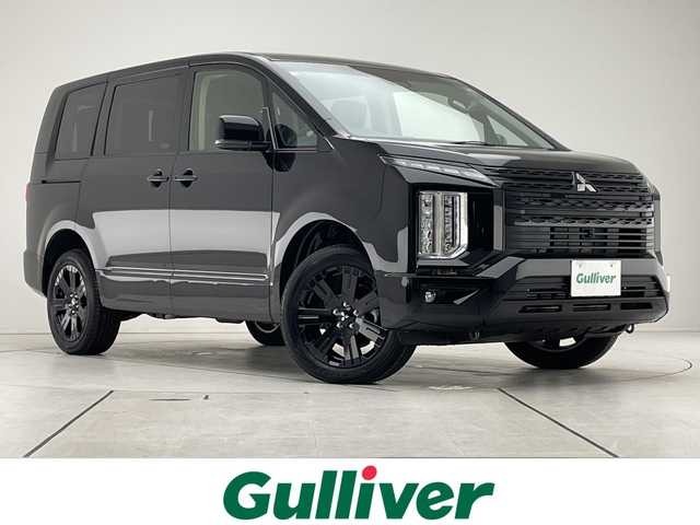 三菱 デリカＤ：５ ブラックエディション 愛知県 2025(令7)年 0.1千km アメジストブラック 登録済未使用車/純正ALPINE11型ナビ/レーダークルーズコントロール/シートヒーター/全方位カメラ/両側パワースライドドア/バックカメラ/電動リアゲート/パワーシート/純正アルミホイール/ブラインドスポットモニター/LEDヘッドライト/４WD/オートマチックハイビーム/ステアリングスイッチ/スマートキー/プッシュスタート