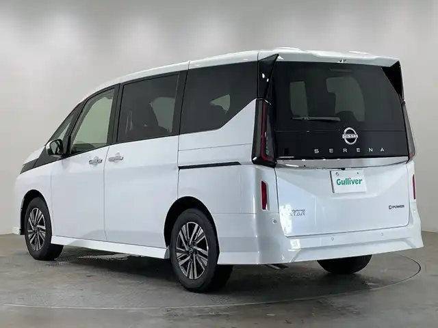 日産 セレナ e－パワー ハイウェイスター V 栃木県 2025(令7)年 0.1千km プリズムホワイト 純正9インチナビ/(フルセグTV・Bluetooth・USB)/全方位カメラ/バックカメラ/プロパイロット/エマージェンシーブレーキ/前後コーナーセンサー/レーンキープアシスト/前後ドライブレコーダー/アダプティブクルーズコントロール/両側パワースライドドア/ハンズフリースライドドア/インテリジェントルームミラー/ETC2.0/置くだけ充電/純正16インチアルミホイール/LEDヘッドライト/オートライト/禁煙車