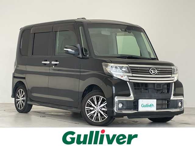 ダイハツ タント カスタム X トップED SAⅡ 島根県 2016(平28)年 4万km ブラックマイカメタリック 純正ナビ/パワースライドドア/バックカメラ/コーナーセンサー/純正アルミホイール/LEDヘッドライト/ドライブレコーダー/衝突軽減システム/ETC/ステアリングスイッチ/スマートキー/プッシュスタート