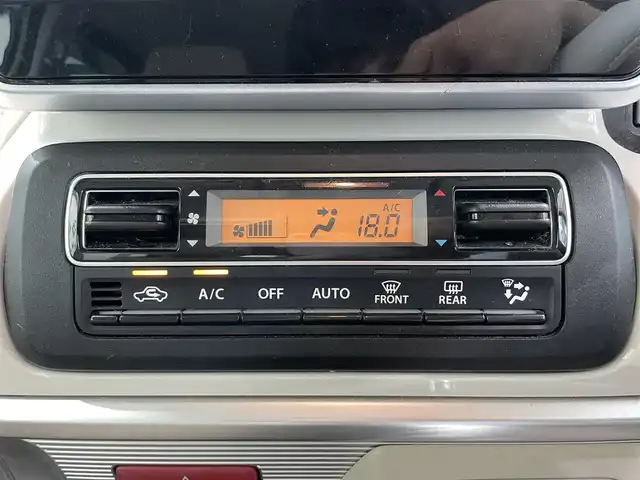 スズキ スペーシア HYBRID X 鹿児島県 2018(平30)年 4万km シフォンアイボリーM ナビ　/(バックカメラ/フルセグＴＶ/DVD)/両側パワースライド　/運転席シートヒーター　/衝突軽減　/オートマチックハイビーム　/後席サーキュレーター　/後方コーナーセンサー　/レーンキープアシスト　/アイドリングストップ/ロール式サンシェード/スマートキー/プッシュスタート/ヘッドライトレベライザー/電格ミラー/ドアバイザー