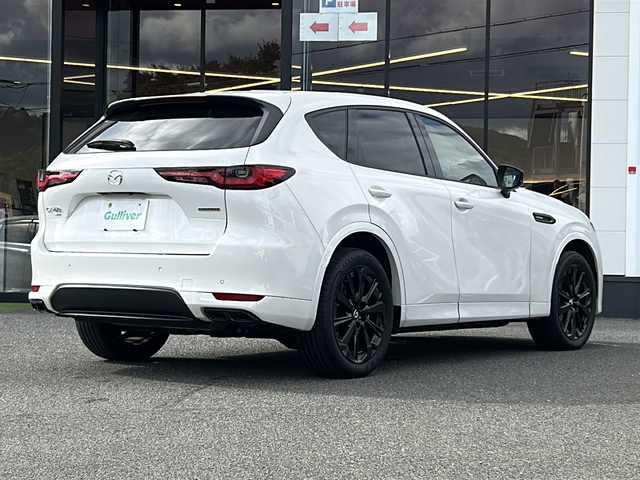 マツダ ＣＸ－６０ XD HV プレミアムスポーツ 大阪府 2023(令5)年 2.1万km ロジウムホワイトプレミアムメタリック １オーナー　サンルーフ　衝突軽減　１２．３コネクトディスプレイ　ＢＯＳＥ　全方位カメラ　フルセグＴＶ　ＨＤＭＩ　Bluetooth　茶革シート　パワーシート　温冷席　シートメモリ　ハンドルヒーター　レーダークルコン　ＢＳＭ　ＥＴＣ　パドルシフト　前後ドライブレコーダー　LEDヘッドライト　置くだけ充電　純正フロアマット　純正アルミホイール　プッシュスタート　スマートキー　スペアキー　取扱説明書　保証書