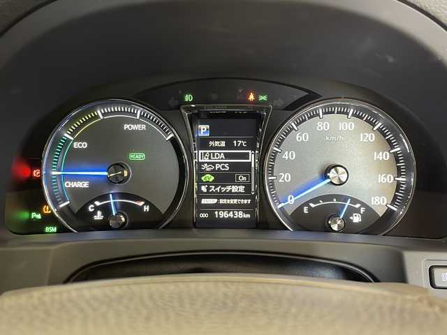 トヨタ クラウン マジェスタ Four 福井県 2017(平29)年 19.7万km ブラック ワンオーナー/純正ナビ/フルセグTV/BD/DVD/CD/BT/AUX/SD/バック・サイドカメラ/レーダークルーズコントロール/ブラインドスポットモニター/プリクラッシュセーフティ/レーンディパーチャーアラート/クリアランスソナー/オートハイビーム/ビルトインETC2.0/ドライブレコーダー/ステアリングヒーター/全席シートヒーター/エアシート/レザーシート/パワーシート/オートライト/LEDヘッドライト/純正17インチアルミホイール