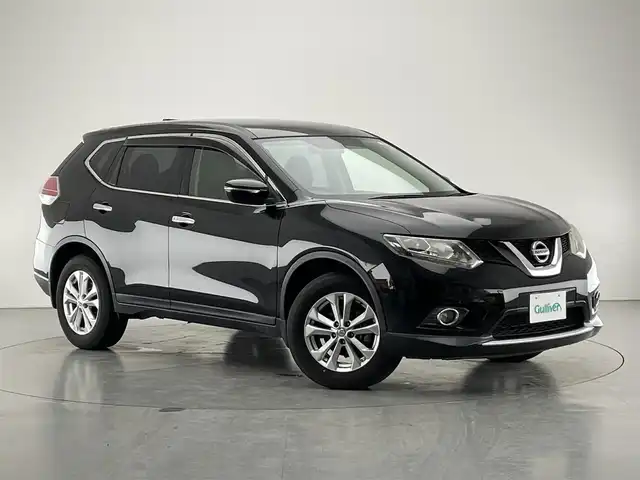 日産 エクストレイル 20X 道東・釧路十勝 2014(平26)年 10.3万km ダイヤモンドブラック 社外ナビ/フルセグTV/CD/DVD/バックカメラ/ETC/シートヒーター/オートライト/LEDヘッドライト/純正アルミホイール/フロアマット/ドアバイザー/電動格納ミラー/スマートキー