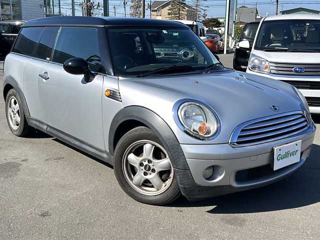 ＭＩＮＩ ミニ クラブマン クーパー 道東・釧路十勝 2008(平20)年 7.7万km ピュア・シルバー・メタリック 純正オーディオ/（FM/AM/CD/AUX）/パドルシフト/フォグランプ/バックフォグランプ/シガーソケット/シガーライター/電動格納ミラー/ライトレベライザー/パドルシフト/純正フロアマット