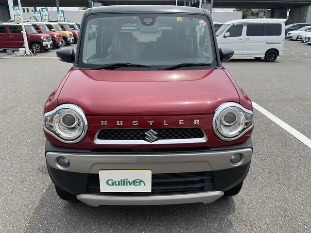 スズキ ハスラー X 石川県 2014(平26)年 4.4万km フェニックスレッドパール/ブルーイッシュブラックパール 社外メモリーナビ/CD/ワンセグTV/オートライト/ETC/スマートキー/プッシュスタート/電動ミラー/レーダーブレーキ/シートヒーター/オートエアコン/ベンチシート