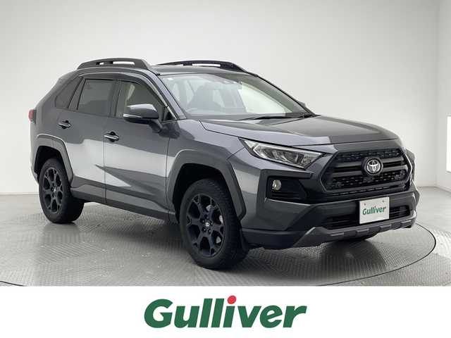 トヨタ ＲＡＶ４ アドベンチャー オフロードPKG 兵庫県 2021(令3)年 8.2万km グレーメタリック 純正ディスプレイオーディオ/（Bluetooth/USB/Miracast）/バックカメラ/ビルトインETC/純正前後ドライブレコーダー/レザーシート/パワーシート（D席）/ルーフレール/LEDヘッドライト/フォグ/オートハイビーム/純正18インチアルミホイール/コーナーセンサー/ACC/LDA/PCS/BSM/純正マット・バイザー