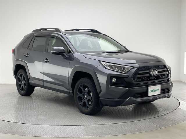 トヨタ ＲＡＶ４ アドベンチャー オフロードPKG 兵庫県 2021(令3)年 8.2万km グレーメタリック 純正ディスプレイオーディオ/（Bluetooth/USB/Miracast）/バックカメラ/ビルトインETC/純正前後ドライブレコーダー/レザーシート/パワーシート（D席）/ルーフレール/LEDヘッドライト/フォグ/オートハイビーム/純正18インチアルミホイール/コーナーセンサー/ACC/LDA/PCS/BSM/純正マット・バイザー