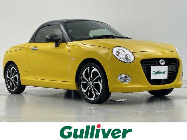 ダイハツ コペン セロS 愛知県 2023(令5)年 3.4万km ジョーヌイエロー ５速ミッション・ターボ車/ツートンカラー/純正ナビ／フルセグ／ＤＶＤ／ＣＤ／ＢＴ/社外ＥＴＣ/レカロスポーツシート/ビルシュタインサスペンション/モモステアリング/ＬＥＤヘットライト/電動オープン/プッシュエンジンスタート/シートヒーター/純正16インチアルミホイール/フロアマット/ドアバイザー