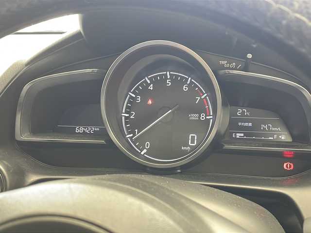 マツダ デミオ 13S ツーリング Lパッケージ 沖縄県 2017(平29)年 6.9万km ソウルレッドプレミアムメタリック 純正ナビ　　/　(フルセグＴＶ　Ｂｌｕｅｔｏｏｔｈ　ＣＤ／ＤＶＤ)/クルーズコントロール　/ハーフレザーシート　/シートヒーター　/ＬＥＤヘッドライト　/純正１５インチアルミホイール　/アイドリングストップ　/スマートキー/アイドリングストップ　/レーンキープアシスト/ETC