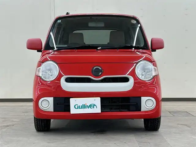 ダイハツ ミラ ココア X 道央・札幌 2016(平28)年 10.3万km シャイニングレッド ・4WD/・社外ナビ(DVD&CD&BT&フルセグ）/・電動格納ミラー/・ドアバイザー/・アイドリングストップ/・純正フロアマット/・ベンチシート/・社外アルミホイール/・キーレス/・ETC/・Wエアバッグ