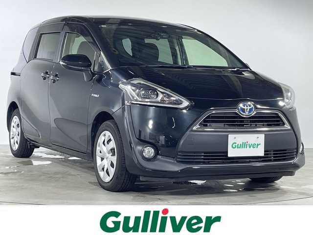 トヨタ シエンタ ハイブリッド G クエロ 福岡県 2018(平30)年 7.5万km ブラックマイカ デンソーテン製HDDナビ（AVN-D9W）/Bluetooth/フルセグ/CD/DVD/両側パワースライドドア/バックカメラ/ドライブレコーダー/プッシュスタート/スマートキー/純正フロアマット/LEDヘッドライト/フォグランプ/オートマチックハイビーム/ETC/ドアバイザー/電動格納ミラー/横滑り防止装置/レーンキープアシスト/衝突被害軽減システム