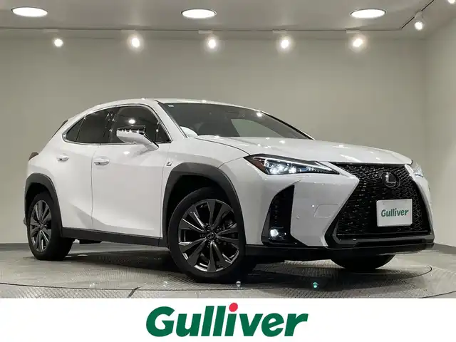レクサス ＵＸ 250h Fスポーツ 愛知県 2023(令5)年 1.4万km ホワイトノーヴァガラスフレーク 純正メモリーナビ/フルセグTV/Bluetooth/全方位カメラ/レクサスセーフティーシステム/衝突軽減ブレーキ/ブラインドスポットモニター/ロードサインアシスト/クリアランスソナー/リアトラフィックアラート/パーキングサポートアラート/アダクティブクルーズコントロール/パワーバックドア/ETC2.0/D/N席 パワーシート/シートメモリー/シートヒーター/ステアリングヒーター/ドライブレーダー（前後）/三眼LEDヘッドライト/オートライト/オートハイビーム