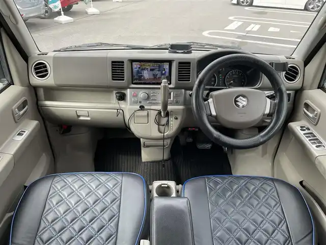 スズキ エブリィ ワゴン PZターボ スペシャル 愛知県 2007(平19)年 6.7万km ブルーイッシュブラックパール3 両側パワスラ/デジタルインナーミラー(ドラレコ内臓)/AUTOステップ/シートカバー/フォグライト/D席シートヒーター/ターボ/社外ナビ(フルセグテレビ/Bluetooth)/ABS/社外フロアマット