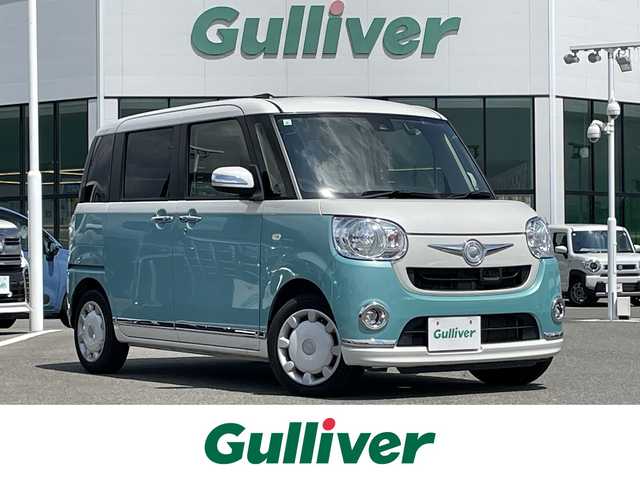 ダイハツ ムーヴ キャンバス X LTD メイクアッフ SA Ⅱ 佐賀県 2017(平29)年 4.6万km パールホワイトⅢ/ファインミントメタリック 2トーン 純正7型ナビゲーション「NSZN-W67D」/・AM/FM/BT/CD/DVD/フルセグ//・バックカメラ/・TVキャンセラー/両側パワースライドドア/前方ドライブレコーダー/オートライト/オートエアコン/スマートキー/純正フロアマット/ETC/スマートアシストIII/・衝突警報機能（対車両・歩行者・昼夜対応）/・衝突回避支援ブレーキ機能（対車両・歩行者・昼夜対応）