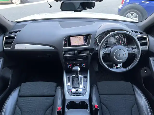 アウディ Ｑ５ 2.0TFSIクワトロSライン コンペティション+ 山梨県 2016(平28)年 3.7万km スズカグレーメタリック 限定150台 /ACC /コンビニエンスP/純正MMIナビ/Bカメラ/ディスタンスP/専用20インチAW/アシスタンスP/HIDヘッドライト/電動リアゲート/BT/DVD/新車時保証書/記録簿