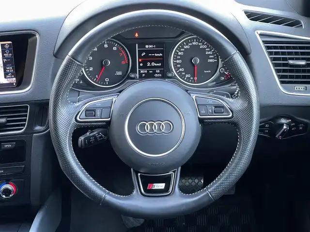 アウディ Ｑ５ 2.0TFSIクワトロSライン コンペティション+ 山梨県 2016(平28)年 3.7万km スズカグレーメタリック 限定150台 /ACC /コンビニエンスP/純正MMIナビ/Bカメラ/ディスタンスP/専用20インチAW/アシスタンスP/HIDヘッドライト/電動リアゲート/BT/DVD/新車時保証書/記録簿