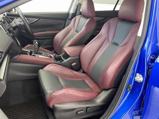 スバル レヴォーグ 1．8STIスポーツ EX 沖縄県 2021(令3)年 3.2万km WRブルーパール 純正１１．６型ナビ　/　(フルセグTV Bluetooth FM/AM)/バックカメラ　/フロントカメラ　/サイドカメラ　/ETC/ドライブレコーダー　/アダプティブクルーズコントロール/パワーバックドア　/パワーシート　/レザーシート/シートヒーター　/ＬＥＤヘッドライト　/オートライト/プッシュスタート　/スマートキー/純正フロアマット/純正18インチアルミホイール/保証書/取扱説明書