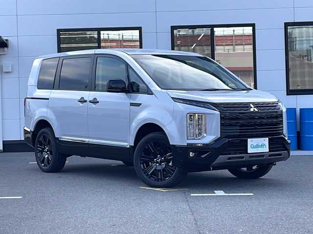 三菱 デリカＤ：５ シャモニー 山口県 2025(令7)年 0.1千km パールⅡ 12インチフリップダウンモニター/社外11インチナビ/・Bluetooth/・フルセグテレビ/・HDMI/・USB入力/・Apple Car Play/・Android Auto/e-Assist/・衝突被害軽減ブレーキ/・車線逸脱警報システム/・レーダークルーズコントロール/・オートマチックハイビーム/・後側方車両検知警報システム/・誤発進抑制機能/・後退時交差車両検知システム/マルチアラウンドモニター/両側オートスライドドア/純正18インチアルミホイール/ヒルディセントコントロール/ハーフレザーシート/ハンドルヒーター/電動パーキングブレーキ/純正LEDヘッドライト/フォグライト/オートライト/プッシュスタート/スマートキー/スペアキー有/取扱説明書/保証書