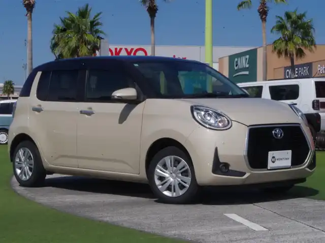 トヨタ パッソ モーダ　チャーム 千葉県 2022(令4)年 3.4万km ブラックマイカメタリック/パウダリーベージュメタリック 2トーン スマートアシストIII/エコアイドル/純正SDナビ/地デジTV/【CD再生機能　Bluetooth接続】/パノラマモニター/ドライブレコーダー/ハーフレザーシート/ステアリングスイッチ/ETC/LEDヘッドライト/フォグライト/ウインカーミラー/コーナーセンサー/キーフリーシステム