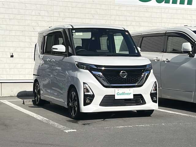日産 ルークス HWS Gターボ プロパイロットED 静岡県 2020(令2)年 4.6万km ホワイトパール /純正8インチナビ/地デジTV//純正CD/DVD/Bluetooth//バック/全方位カメラ//両側パワースライドドア//プロパイロット//純正15インチAW//LEDヘッドライト//スマートキー//スペアキー//ETC