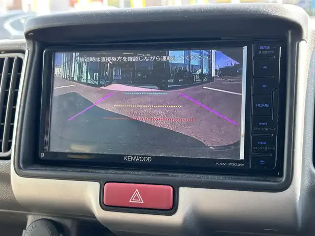 スズキ エブリイ PC リミテッド 愛媛県 2019(令1)年 7.4万km ブルーイッシュブラックパール3 登録時走行距離:73520km/ディーラーOP純正ナビ/AM/FM/TV/DVD/CD/SD/Bluetooth/ETC/ＡＣ/ハロゲンヘッドライト/両側スライドドア/横滑り防止装置/盗難防止装置/衝突軽減システム/ABS/パワステ/エアバッグ/リモコンキー/スペアキー