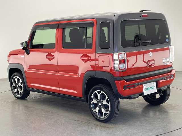 スズキ ハスラー HYBRID X 宮崎県 2020(令2)年 1.7万km バーミリオンオレンジ/ガンメタリック2トーン SUZUKI Safety Support/〇デュアルカメラブレーキサポート/〇後退時ブレーキサポート/〇誤発進抑制機能（前方・後方）/〇車線逸脱警報機能/〇車線逸脱抑制機能/〇ふらつき警報機能/〇標識認識機能/〇オートマチックハイビーム/〇コーナーセンサー/〇先行車発進お知らせ機能/純正9インチHDディスプレイ（ナビ機能）/フルセグTV/CD/DVD/Bluetooth/全方位モニター/シートヒーター/LEDヘッドライト/ビルトインETC/純正15インチAW/アイドリングストップ