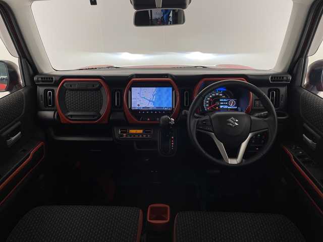 スズキ ハスラー HYBRID X 宮崎県 2020(令2)年 1.7万km バーミリオンオレンジ/ガンメタリック2トーン SUZUKI Safety Support/〇デュアルカメラブレーキサポート/〇後退時ブレーキサポート/〇誤発進抑制機能（前方・後方）/〇車線逸脱警報機能/〇車線逸脱抑制機能/〇ふらつき警報機能/〇標識認識機能/〇オートマチックハイビーム/〇コーナーセンサー/〇先行車発進お知らせ機能/純正9インチHDディスプレイ（ナビ機能）/フルセグTV/CD/DVD/Bluetooth/全方位モニター/シートヒーター/LEDヘッドライト/ビルトインETC/純正15インチAW/アイドリングストップ