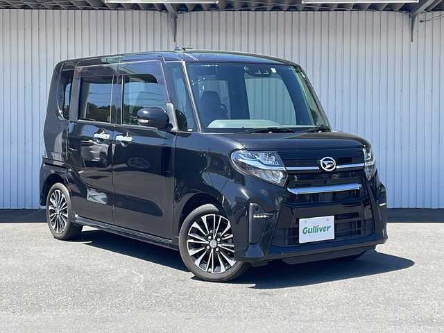 ダイハツ タント カスタム RS 長野県 2019(令1)年 6.2万km ブラックマイカメタリック ４WD・ターボ/ワンオーナー/メモリナビフルセグTV/バックカメラ/ETC/両側パワースライドドア/ハーフレザーシート/シートヒーター /前後コーナーセンサー/運転席ロングスライド/スマートキー /保証書・取説