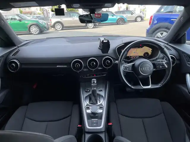 アウディ ＴＴクーペ 1．8TFSI 1st E 山梨県 2017(平29)年 6.4万km グレイシアホワイトメタリック マトリクスLEDヘッドライト/REMUSマフラー/WORK19インチAW/後期グリル/純正MMIナビ/バックカメラ/フルセグTV/バーチャルコックピット/クルコン/サイドアシスト/レーンキープ/ETC