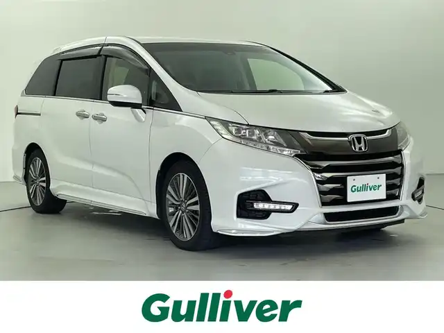 ホンダ オデッセイ アブソルート ホンダセンシング 福井県 2018(平30)年 4.4万km プラチナホワイトパール 純正SDナビ（VXM-184VFi)/（バックカメラ ・フルセグTV・ iPod・FM・AM・Bluetooth・AUX）/ビルトインETC2.0 /ハーフレザーシート /両側パワースライドドア /純正アルミホイール/ LEDヘッドライト /ホンダセンシング/リアサンシェード