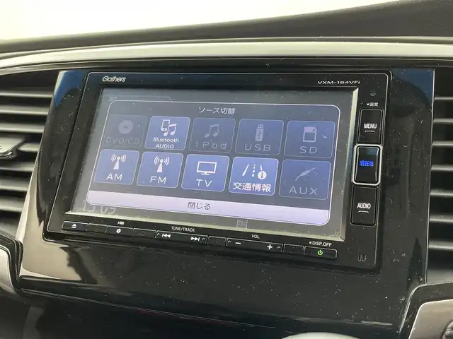 ホンダ オデッセイ アブソルート ホンダセンシング 福井県 2018(平30)年 4.4万km プラチナホワイトパール 純正SDナビ（VXM-184VFi)/（バックカメラ ・フルセグTV・ iPod・FM・AM・Bluetooth・AUX）/ビルトインETC2.0 /ハーフレザーシート /両側パワースライドドア /純正アルミホイール/ LEDヘッドライト /ホンダセンシング/リアサンシェード