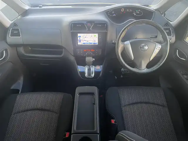 日産 セレナ ハイウェイスター Sハイブリッド 岐阜県 2014(平26)年 8.4万km ダイヤモンドブラック (株)IDOMが運営する【じしゃロン多治見店】の自社ローン専用車両になります。こちらは現金またはオートローンご利用時の価格です。自社ローンご希望の方は別途その旨お申付け下さい。/社外メモリナビ（AVN-LS03W）/　（Bluetooth/DVD/フルセグ）/両側パワースライドドア/クルーズコントロール/バックカメラ/レーンキープアシスト/アイドリングストップ/LEDヘッドライト/スマートキー/コーナーセンサー/ETC/サンシェード