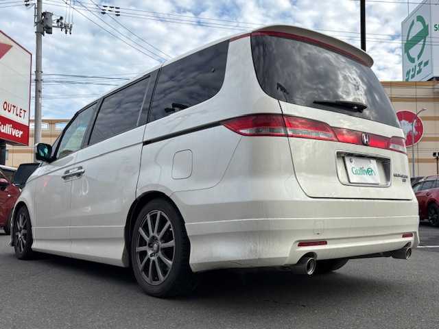 ホンダ エリシオン VG Aero HDDナビ SP 宮城県 2009(平21)年 19.4万km プレミアムホワイトパール 登録時走行距離193325km/HDDナビ/CD/DVD/フルセグTV/後席モニター/純正フロアマット/バックカメラ/オートライト/ETC/両側パワースライド