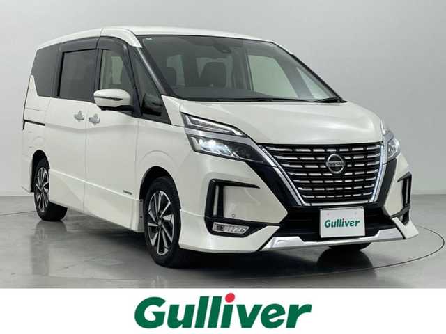 日産 セレナ ハイウェイスター V 熊本県 2022(令4)年 4.1万km ブリリアントホワイトパール 禁煙車　/純正ナビ（ＣＤ・ＤＶＤ・フルセグ・ＢＴ・ＳＤ）/全周囲カメラ　/バックカメラ/純正後席モニター　/社外前後ドライブレコーダー　/アダブティブクルーズコントロール/両側パワースライドドア　/前後クリアランスソナー/デジタルインナーミラー/プロパイロット/側方支援/後側方支援/エマージェンシーブレーキ/速度標識表示/道路標識表示/駐車支援/ふらつき警報機能/ブラインドスポットモニター/横滑り防止/アイドリングストップ/ブレーキホールド/純正フロアマット/純正16インチAW/オートライト/LEDヘッドライト/フォグランプ/スマートキー/プッシュスタート/取扱説明書