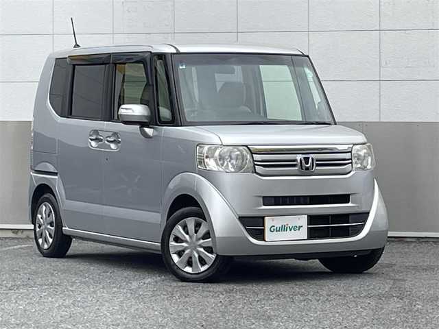 ホンダ Ｎ ＢＯＸ G ターボ Lパッケージ 東京都 2015(平27)年 6.6万km カトラリーシルバーM ワンオーナー/純正SDナビ/　フルセグTV/CD/DVD/Bluetooth/AM・FM/USB/クルーズコントロール/ビルトインETC/アイドリングストップ/横滑り防止装置/ステアリングスイッチ/パドルシフト/片側パワースライドドア/パワーステアリング/パワーウィンドウ/ドアバイザー/プッシュスタート/スマートキー×2/保証書/取扱説明書/スペアキー