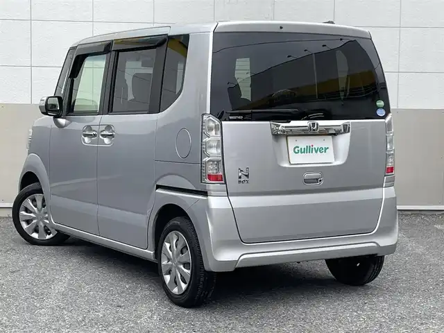ホンダ Ｎ ＢＯＸ G ターボ Lパッケージ 東京都 2015(平27)年 6.6万km カトラリーシルバーM ワンオーナー/純正SDナビ/　フルセグTV/CD/DVD/Bluetooth/AM・FM/USB/クルーズコントロール/ビルトインETC/アイドリングストップ/横滑り防止装置/ステアリングスイッチ/パドルシフト/片側パワースライドドア/パワーステアリング/パワーウィンドウ/ドアバイザー/プッシュスタート/スマートキー×2/保証書/取扱説明書/スペアキー