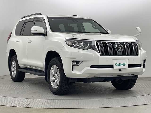 トヨタ ランドクルーザー プラド TX 新潟県 2018(平30)年 5万km ホワイトパールクリスタルシャイン 4WD/トヨタセーフティーセンス/純正ナビ/　　フルセグ/CD/USB/HDMI/BT/バックモニター/レーダークルーズコントロール/LEDオートライト/オートマチックハイビーム/純正17インチアルミホイール/ステリングスイッチ/オートエアコン/スマートキー/ビルトインETC2.0
