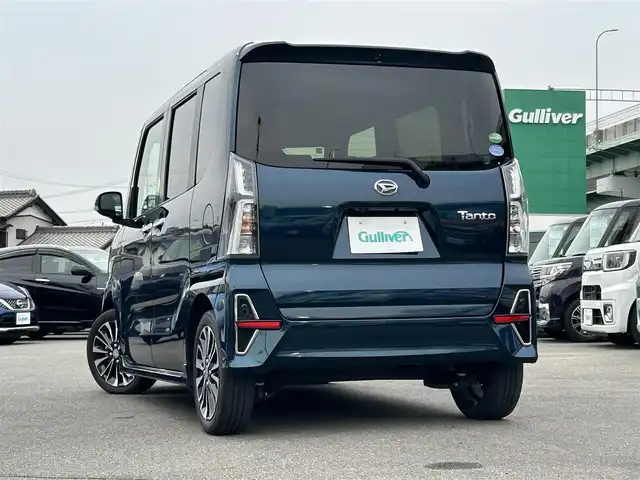 ダイハツ タント カスタム RS セレクション 愛知県 2020(令2)年 3.3万km レーザーブルークリスタルシャイン 〇純正ナビ/〇フルセグTV/〇パワースライドドア（両側）/〇バックカメラ/〇ビルトインETC/〇アイドリングストップ/〇スマートアシスト/・衝突回避支援ブレーキ機能/・衝突警報機能/・車線逸脱警報機能/〇LEDヘッドランプ/〇オートライト/〇純正15インチアルミ/〇革巻きステアリング/〇ステアリングスイッチ/〇オートエアコン/〇リアヒーターダクト/〇合皮/ファブリックコンビシート/〇シートヒーター/〇USBソケット