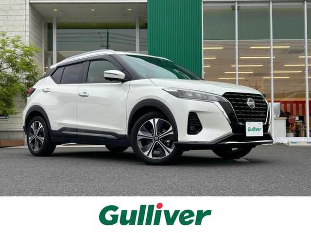 日産 キックス X ツートーンインテリアED 岡山県 2021(令3)年 3.6万km ブリリアントホワイトパール 純正9インチメモリナビ/フルセグTV、CD、DVD、Bluetooth、AM、FM/全方位カメラ/合皮ツートンカラーシート/プロパイロット/ステアリングヒーター/前席シートヒーター/オートライト/インテリジェントルームミラー/エンジンスターター/ETC