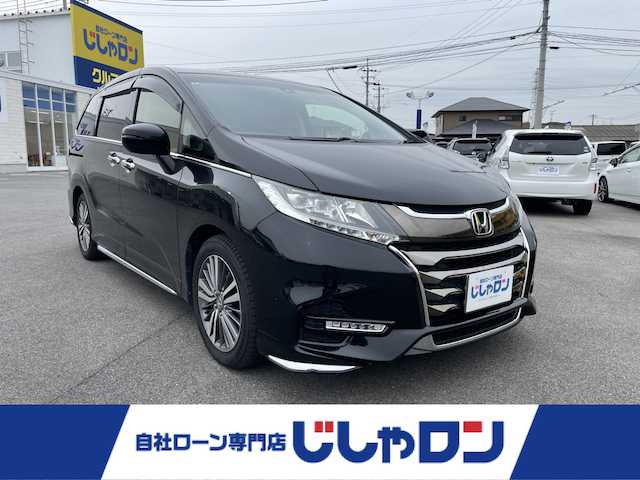 ホンダ オデッセイ G エアロ ホンダセンシング 佐賀県 2018(平30)年 11.2万km クリスタルブラックパール (株)IDOMが運営する【じしゃロン佐賀店】の自社ローン専用車両になります。/こちらは現金またはオートローンご利用時の価格です。自社ローンご希望の方は別途その旨お申付け下さい/・７人乗り　/・衝突軽減ブレーキ　/・フリップダウンモニター　/・両側電動スライドドア　/・純正ナビ/フルセグ/ＢＴオーディオ/ＤＶＤ/ＣＤ　/・バックカメラ　/・ＥＴＣ　/・プッシュスタート