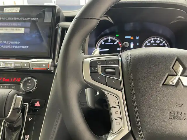 三菱 デリカＤ：５ ブラックエディション 滋賀県 2025(令7)年 0.1千km アメジストブラック 届出済み未使用車/ALPINE11インチナビ/【Bluetooth/CD/DVD/フルセグTV/HDMI/Apple CarPlay/Android Auto】/全方位カメラ/両側パワースライドドア/レザーシート/追従クルーズコントロール/ブラインドスポットモニタリング/LEDヘッドライト/オートマチックハイビーム/D席パワーシート/D/Nシートヒーター/ステアリングヒーター/パワーバックドア/AC100V電源/電動パーキングブレーキ/オートブレーキホールド/パドルシフト/プッシュスタート/スマートキー/ステアリングリモコン