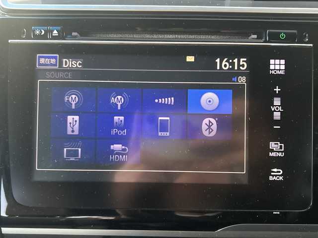 ホンダ フィット 15X 神奈川県 2014(平26)年 3.2万km プレミアムホワイトパール ワンオーナー/純正ナビ（CD/AM/FM/USB/HDMI/BT/ワンセグTV)/バックカメラ/ビルトインETC/ステアリングスイッチ/横滑り防止装置/盗難防止装置/ABS/アイドリングストップ/プッシュスタート/オートライト/電格ウィンカーミラー/フロントワイパーデアイサー/純正フロアマット/純正アルミホイール/純正ドアバイザー/ISOFIX/スペアキー×１/保証書/取扱説明書