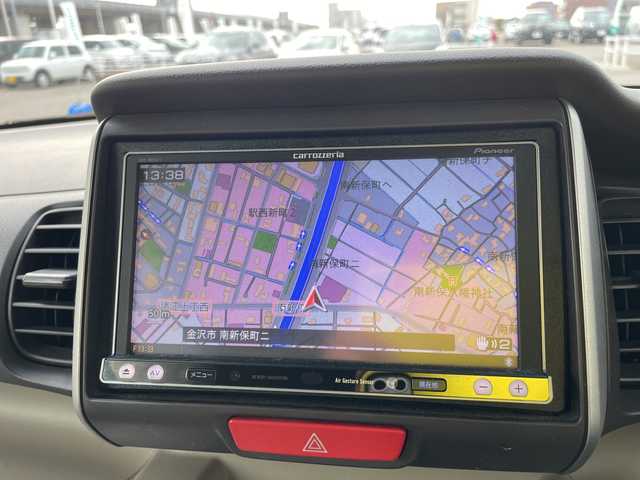 ホンダ Ｎ ＢＯＸ G Lパッケージ 石川県 2014(平26)年 6.8万km シルバー 社外メモリーナビ　フルセグＴＶ　パワースライドドア　スマートキー　プッシュスタート　電動ミラー　ベンチシート　スタッドレス積み込み